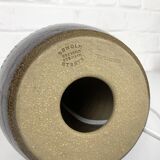 Danish table lamp in blue ceramic, Soholm Stentøj, Scandinavian Denmark