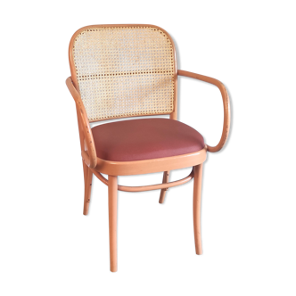 Curved wooden armchair model 811 by J. Hoffmann – late edition XXth