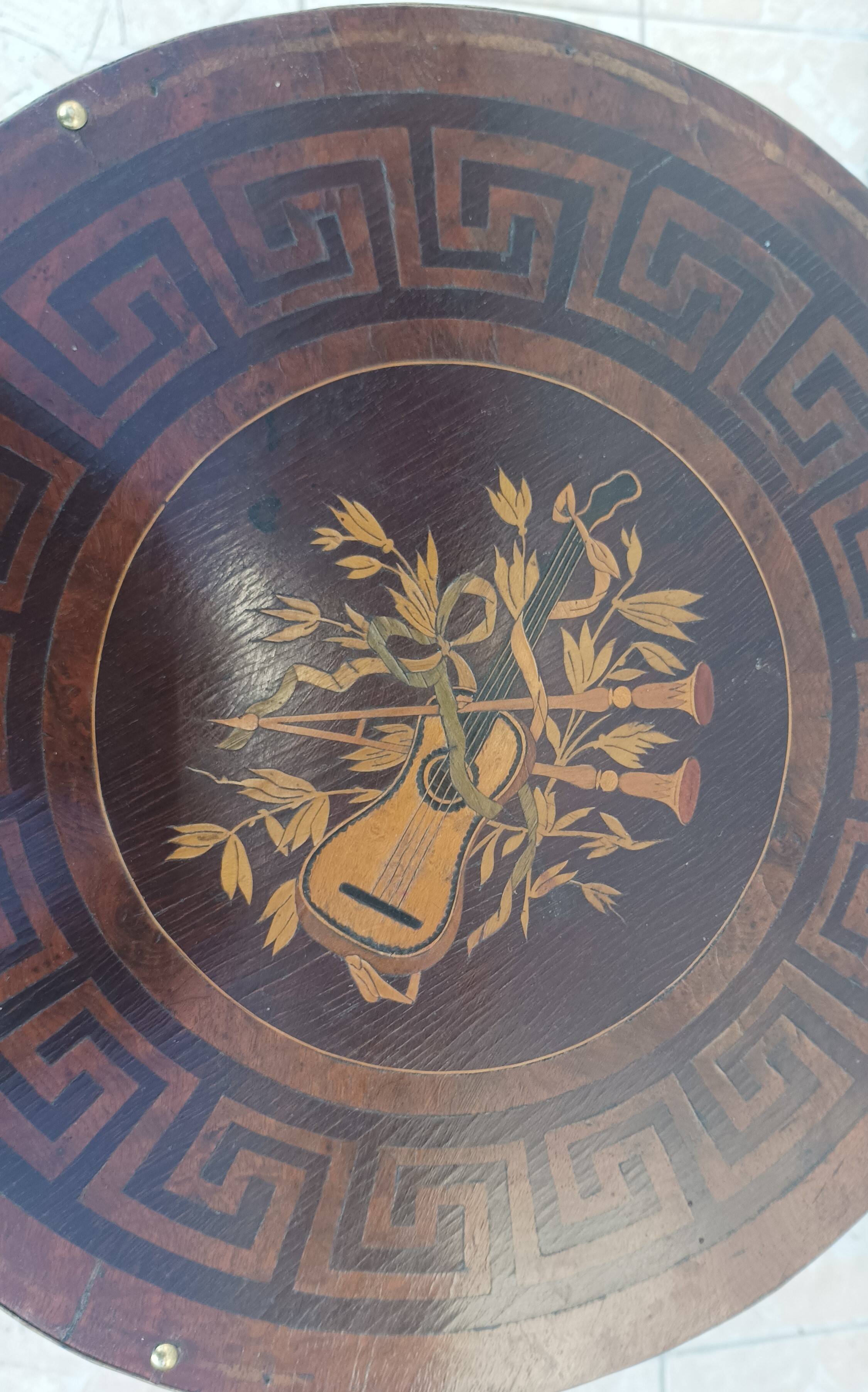 Napoleon III saddle in precious wood marquetry