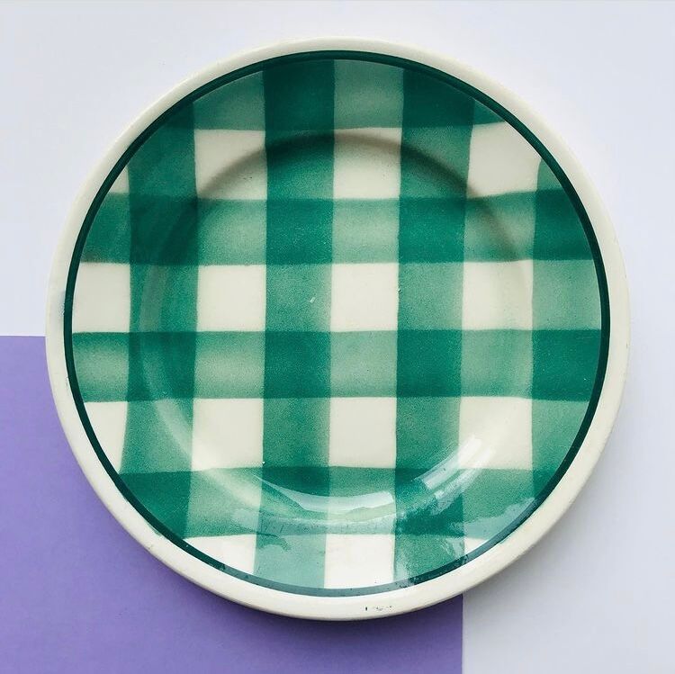 10 hollow plates with green checkered FN of givors