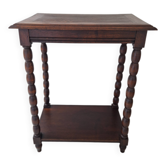 Table d'appoint à pieds bobines