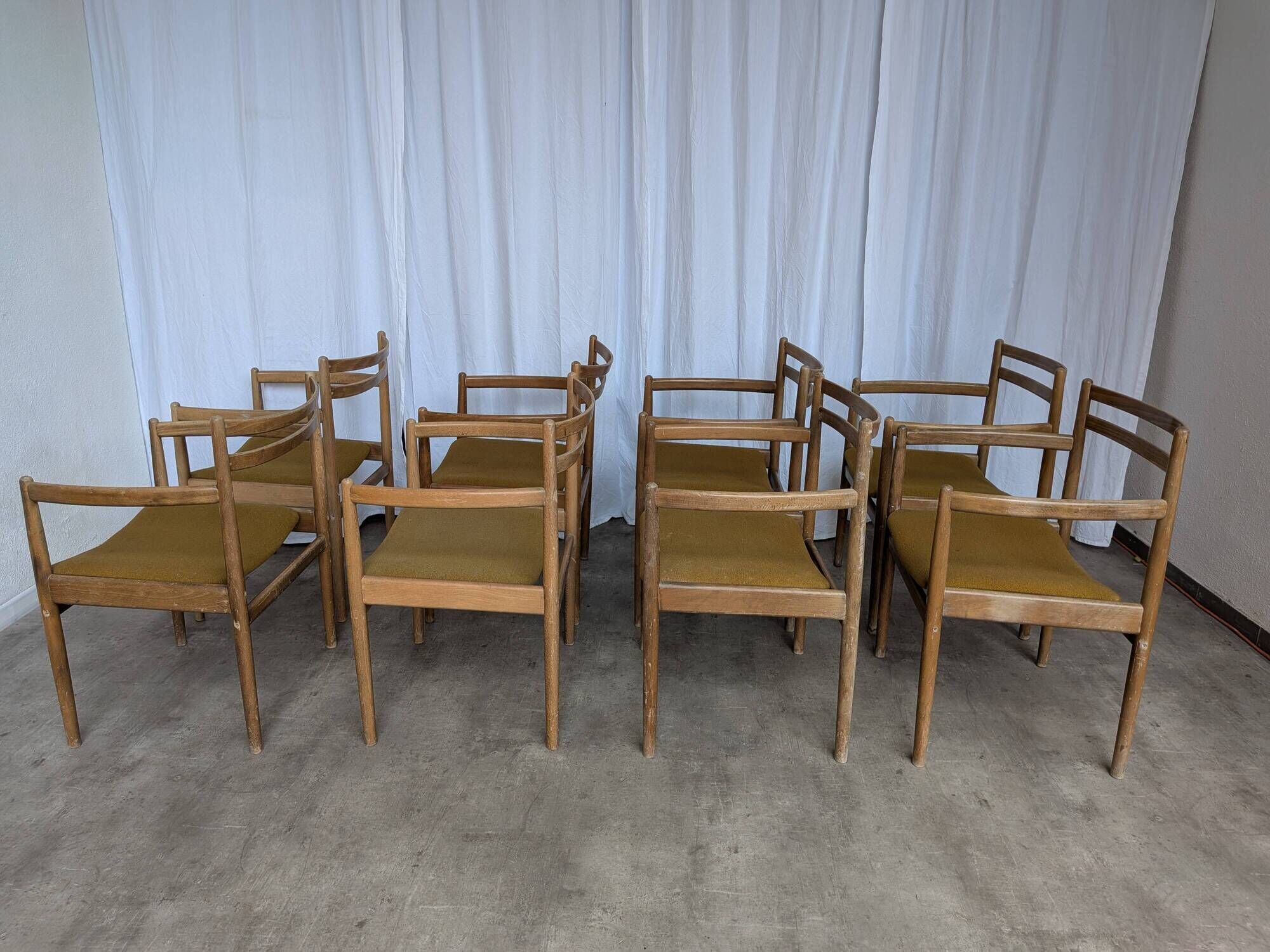 Set of 8 STOL Kamnik Armchairs / Yugoslav Mid Century Vintage Dining Chair