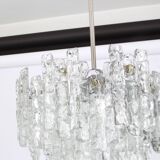 Glass ice Murano chandelier by Kalmar, Austria, 1960s