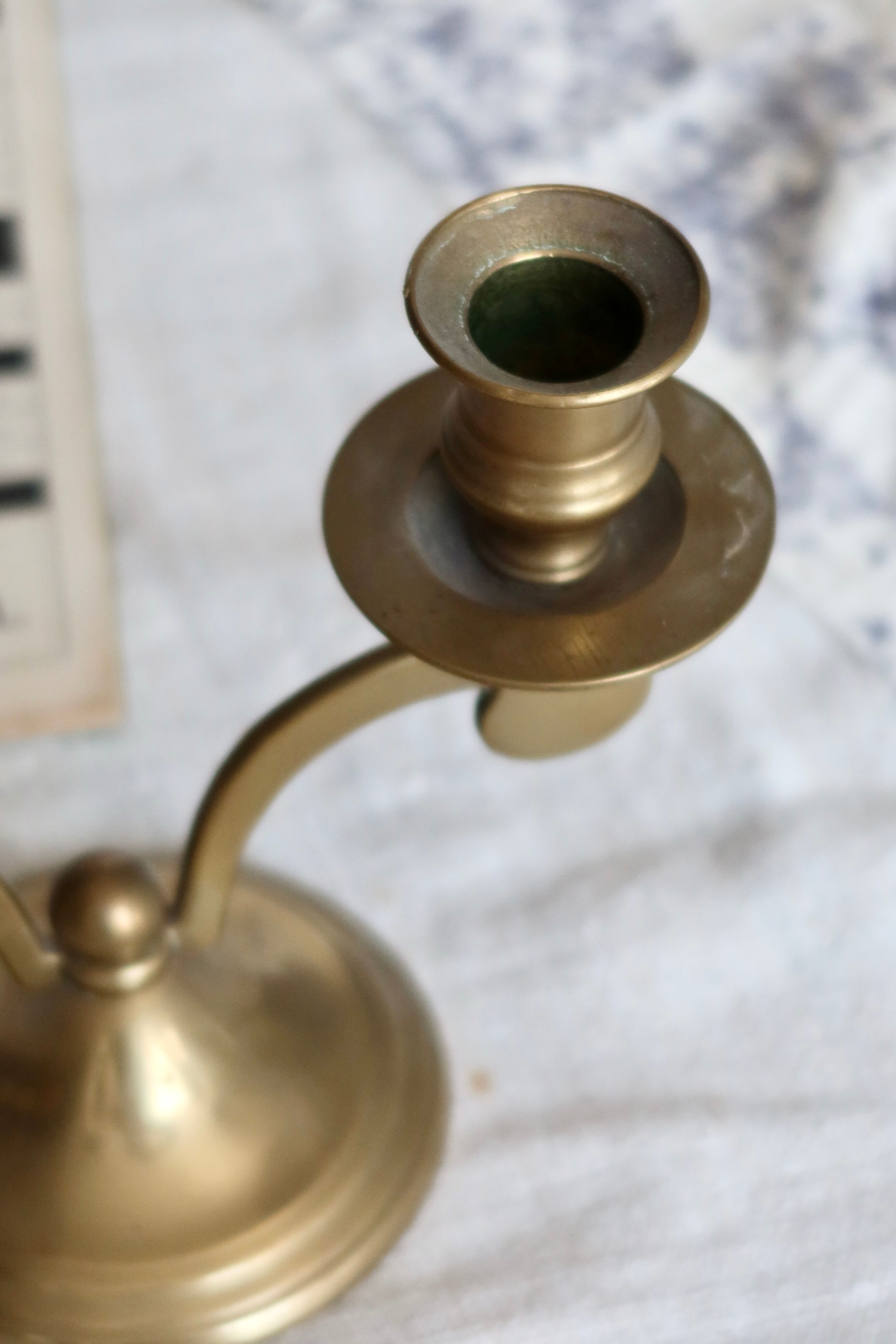 Vintage brass candle holder