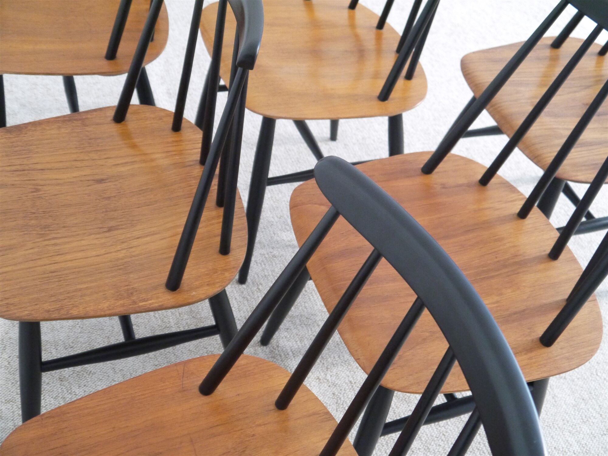 Set of Fanett chairs Scandinavian design by Ilmari Tapiovaara