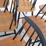 Set of Fanett chairs Scandinavian design by Ilmari Tapiovaara