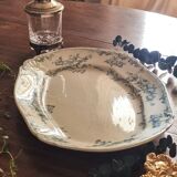 Rectangular plate in semi-porcelain