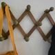 Vintage accordion coat rack