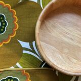 Wooden salad bowl