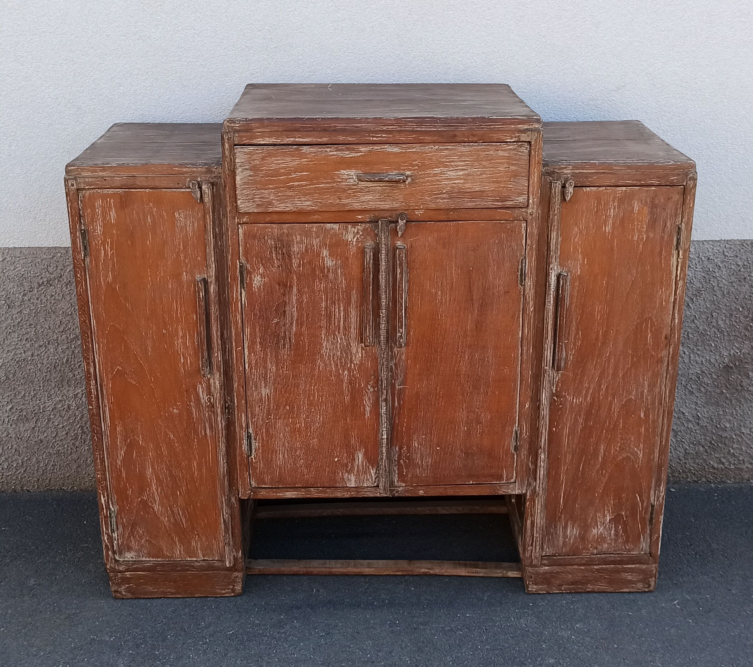 Antique wooden storage unit