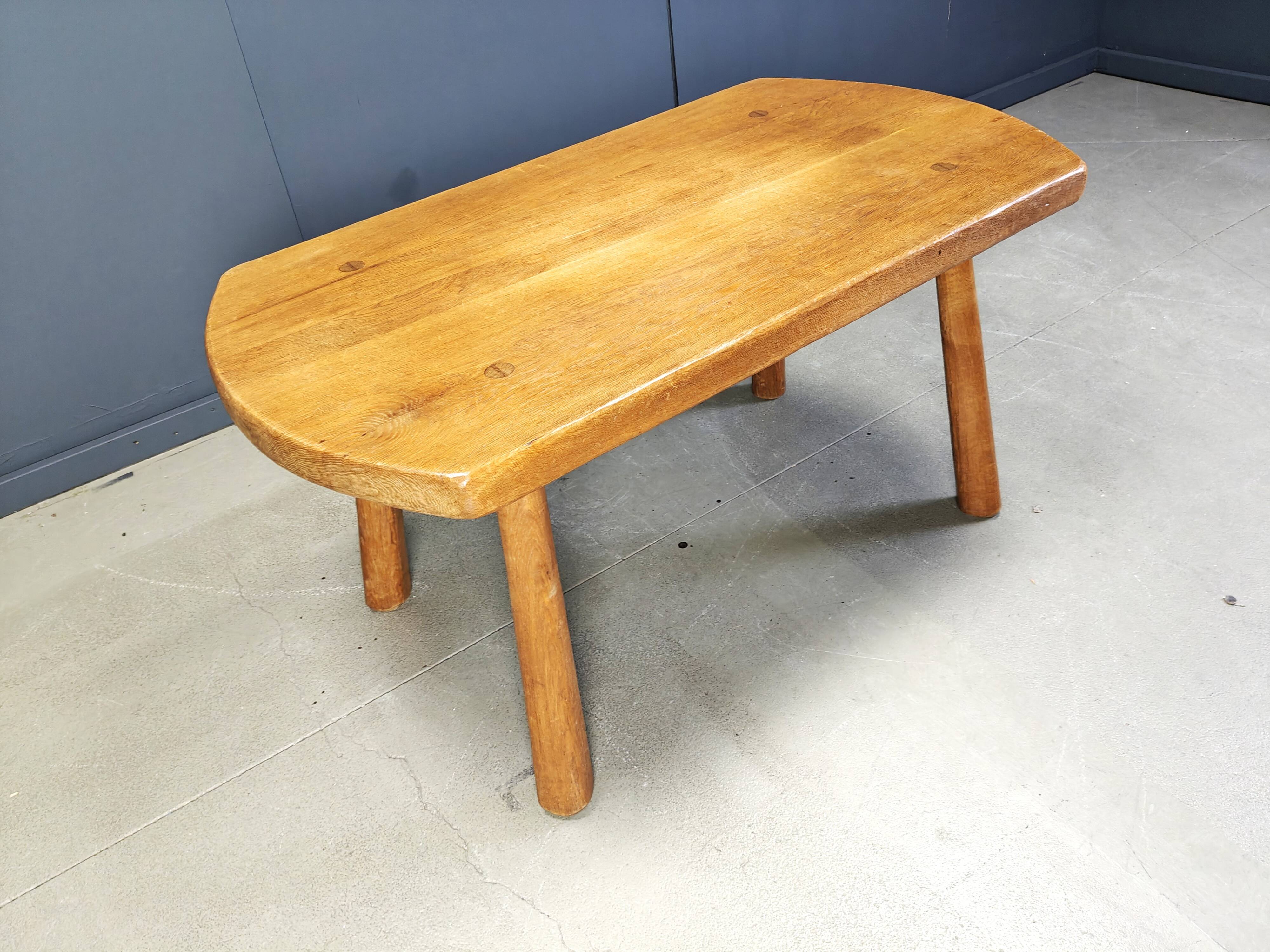 Ensemble de salle à manger brutaliste, années 1960