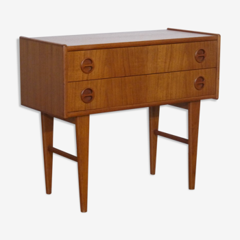 Commode ou meuble d'appoint vintage scandinave en teck 1960