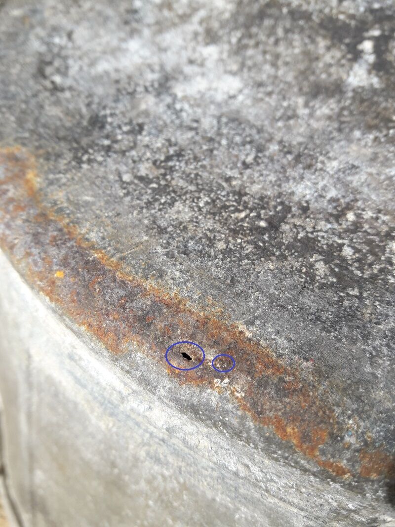 Washing basin diam41cm in zinc garden