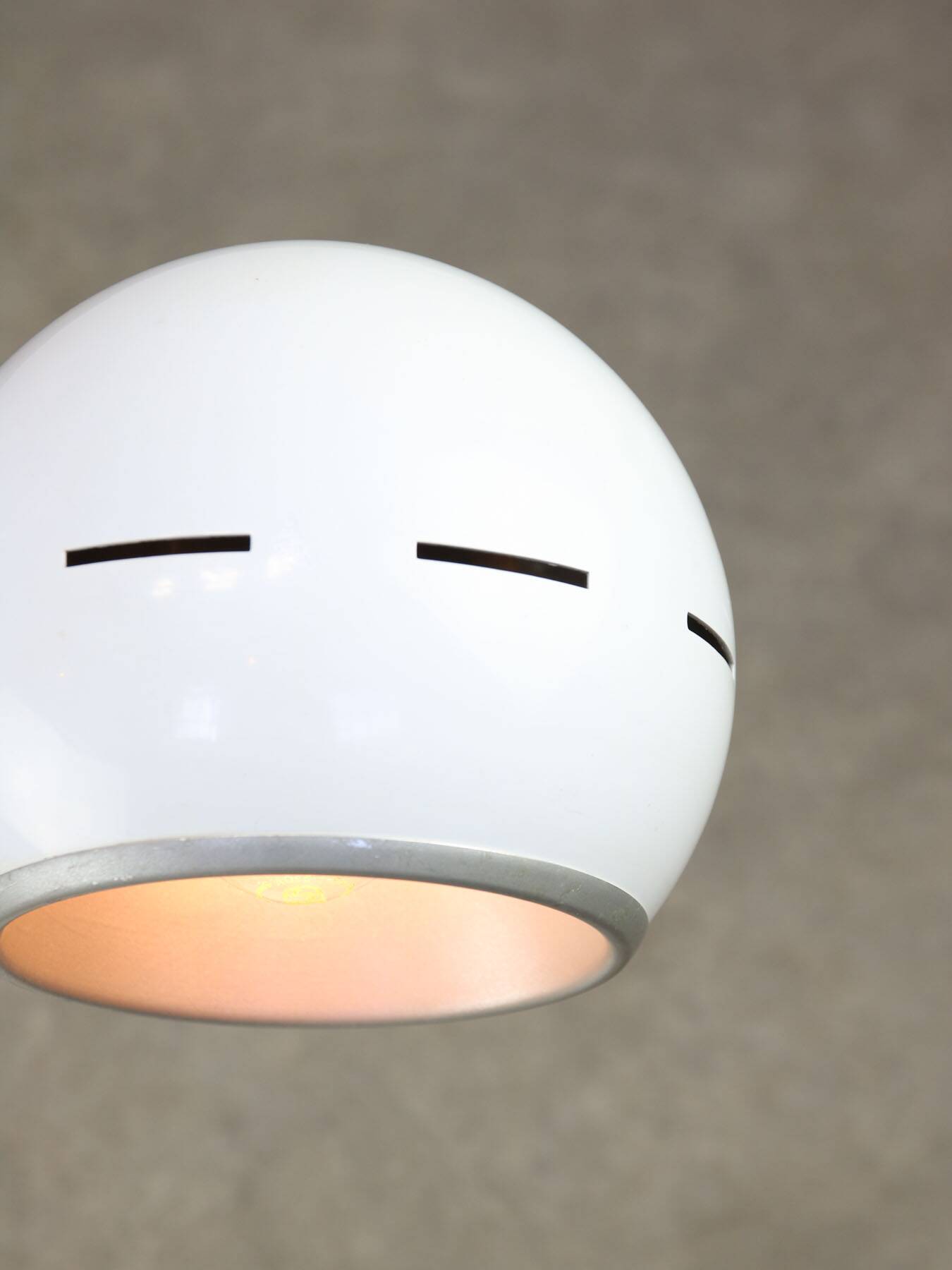 Space-age Italian Table Lamp in White Colour, 1970s