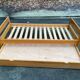 Vintage Scandinavian pine nesting benches from the 1970s.