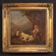 Peinture bucolique antique du 19ème siècle