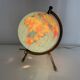 Globe vintage 1970 terrestre Taride tripode doré verre mappemonde - 23 cm