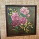 Tableau bouquet de fleurs huile sur carton signée