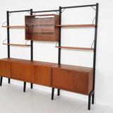 Poul Cadovius for Royal System free standing teak wall unit, Denmark 1950