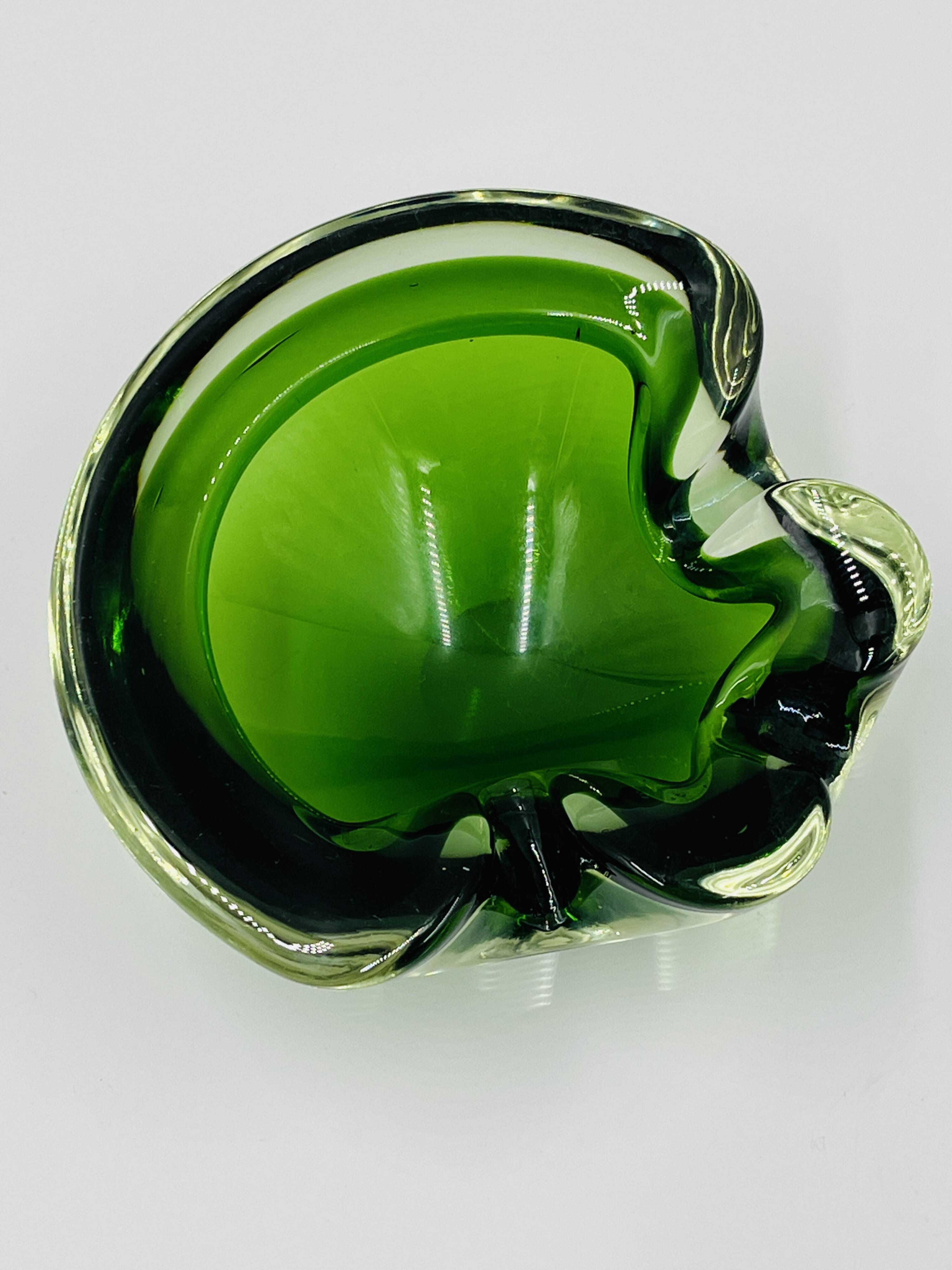 Cendrier vide-poche Murano en verre Sommerso