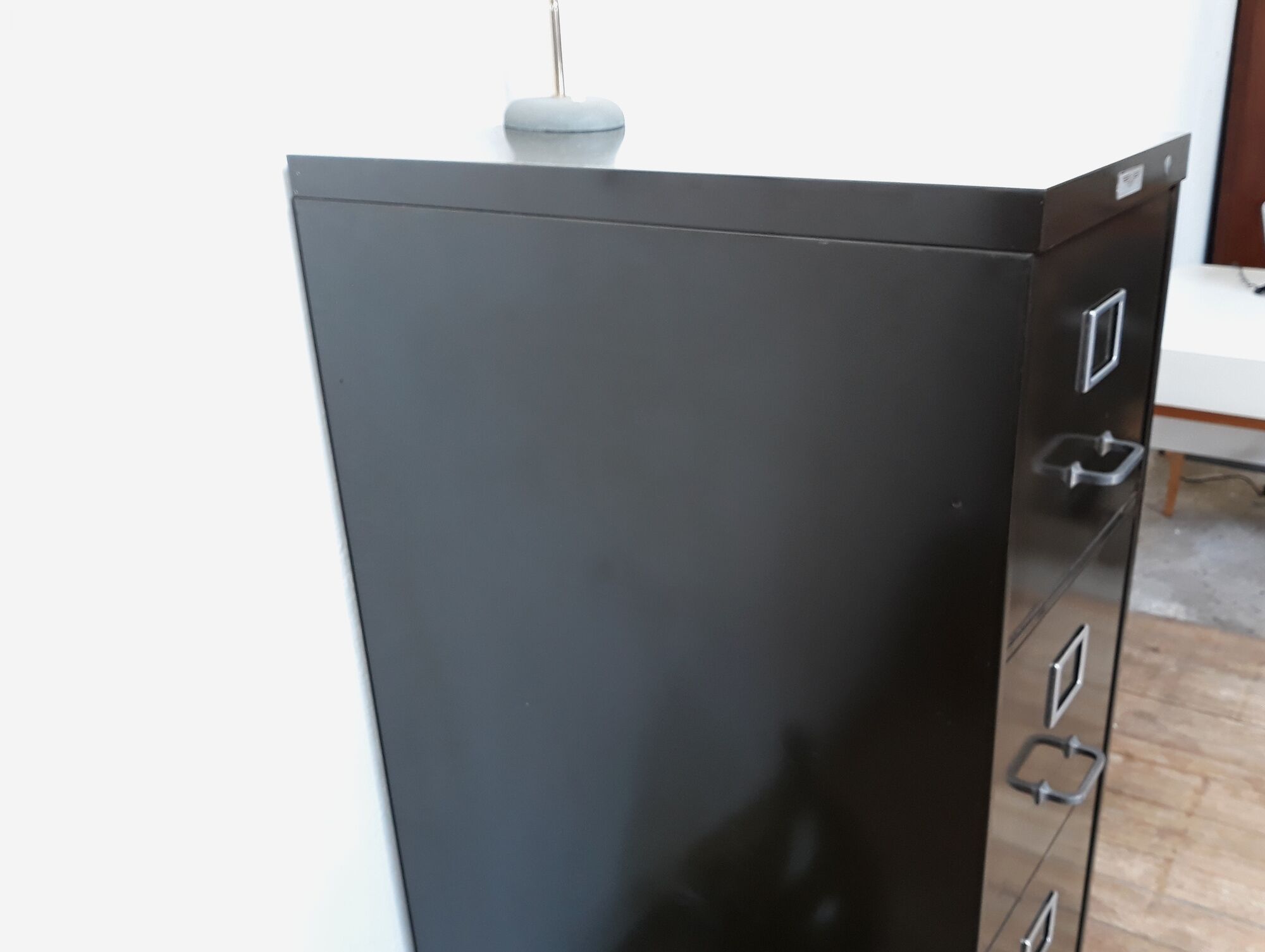 Industrial furniture metal drawers YAC 1950 vintage