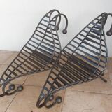4 wrought iron deck chairs