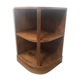 Wooden vintage corner low cabinet