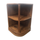 Wooden vintage corner low cabinet
