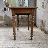 Walnut and marble bistro table 1890