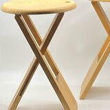 Pair of designer/vintage/minimalist stools by Adrian Reed and Suzy