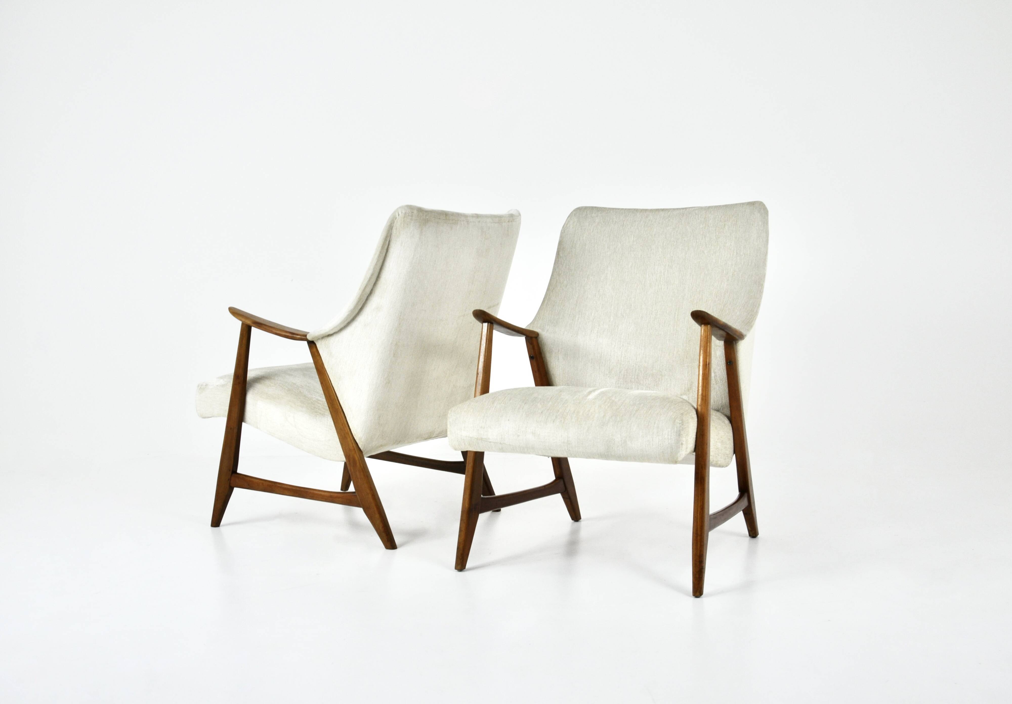 Paire de fauteuils scandinaves, 1960s