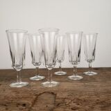 Champagne flutes x6