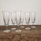 Champagne flutes x6