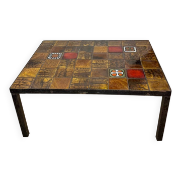 Table basse en ceramique par Jean Gregorieff