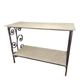 Console ou Etagère en fer forgé