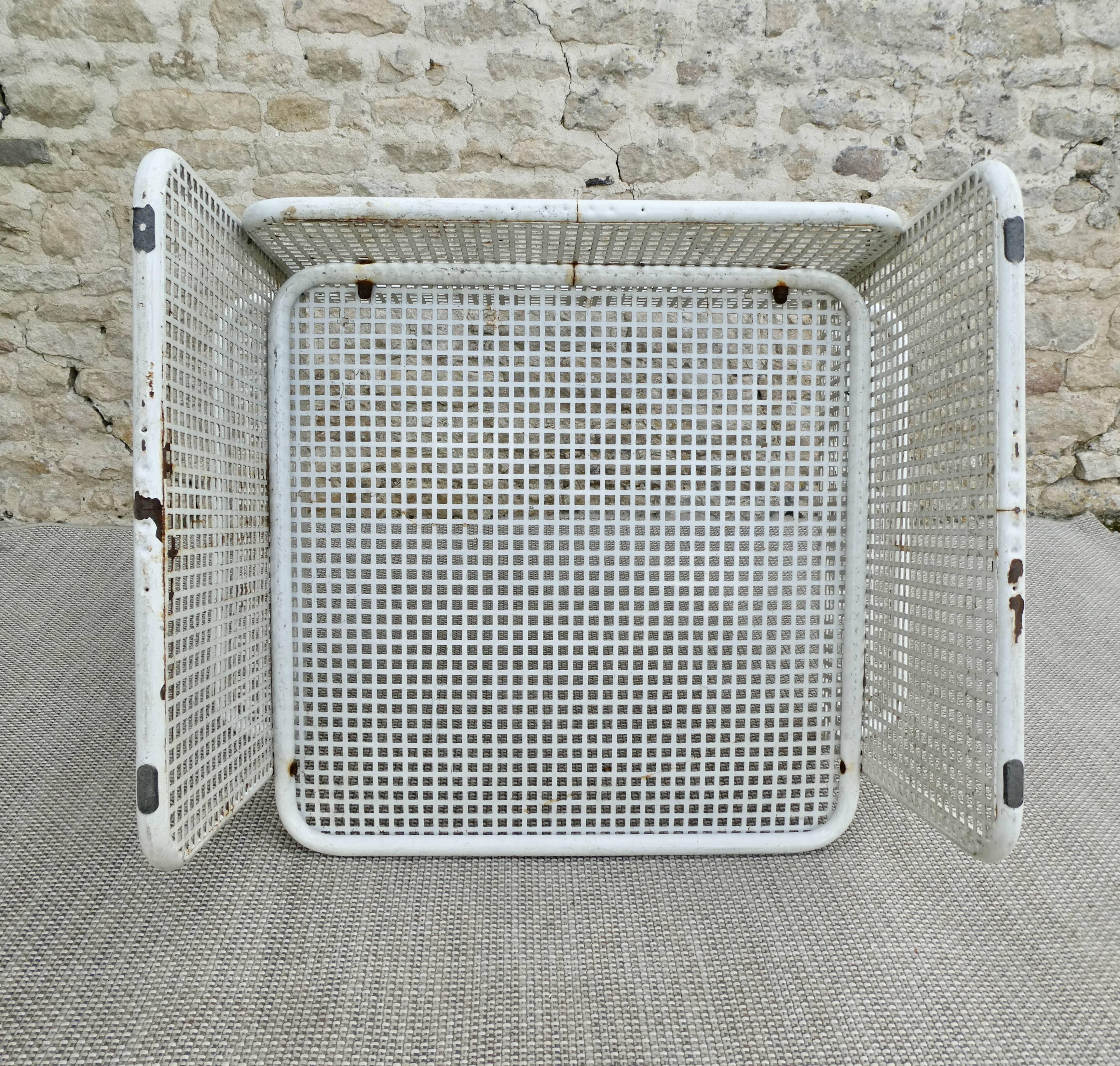 Openwork metal armchair, Talin, 70s