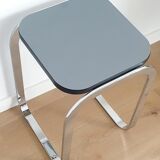 Bauhaus style chrome side table