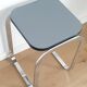 Table d'appoint chrome style bauhaus