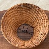 Vintage rattan lampshade