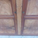 Art Deco Wardrobe in Walnut and Burl Walnut