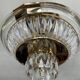 Vintage Bakalowits & Söhne ceiling light in brass and crystal