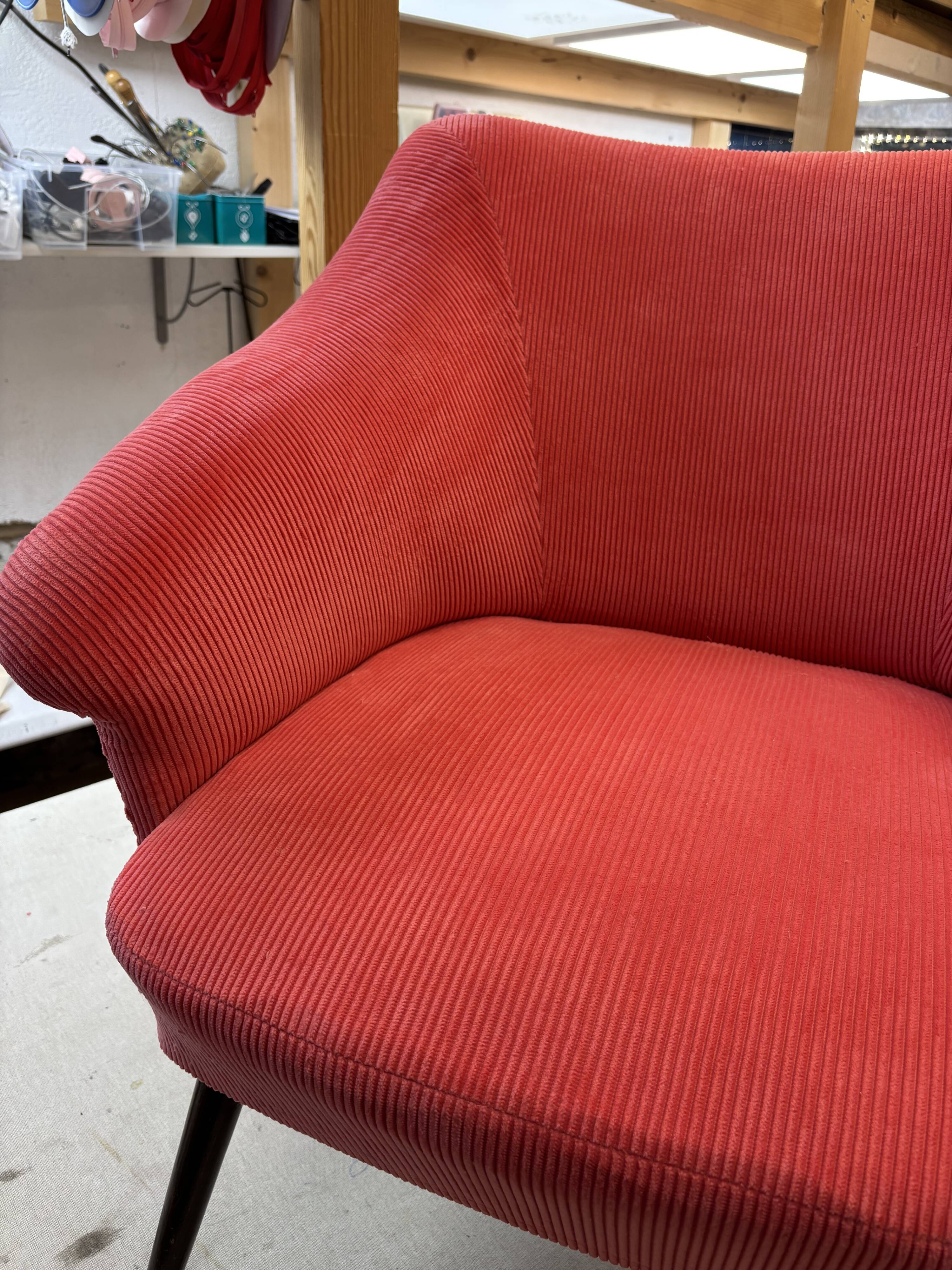 compass foot armchair