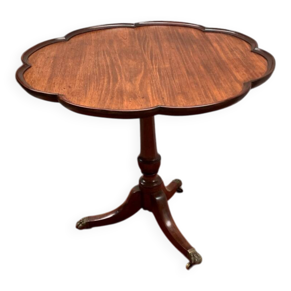 Table pliante acajou