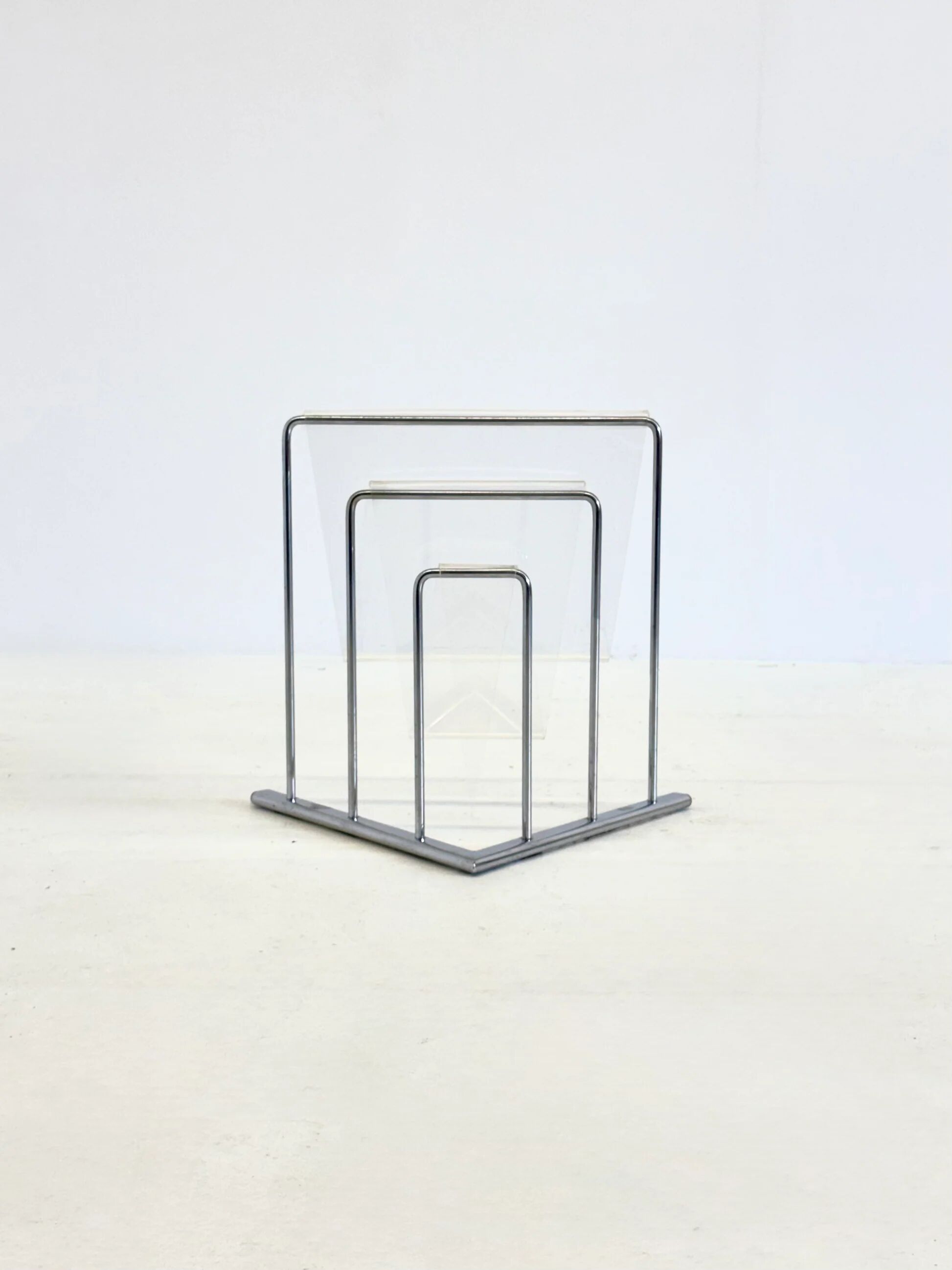 Lucite magazine holder by Markus Börgens for D-Tec