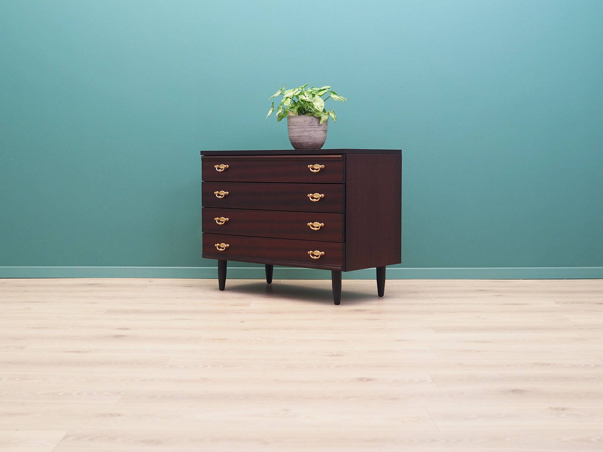 Mahogany chest of drawers, 60s, Danish design, made in Denmark
