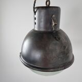 Industrial lamp with glass, 1930s