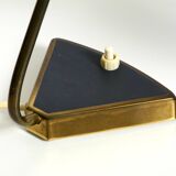 Two beautiful rare Mid Century Modern brass table lamps