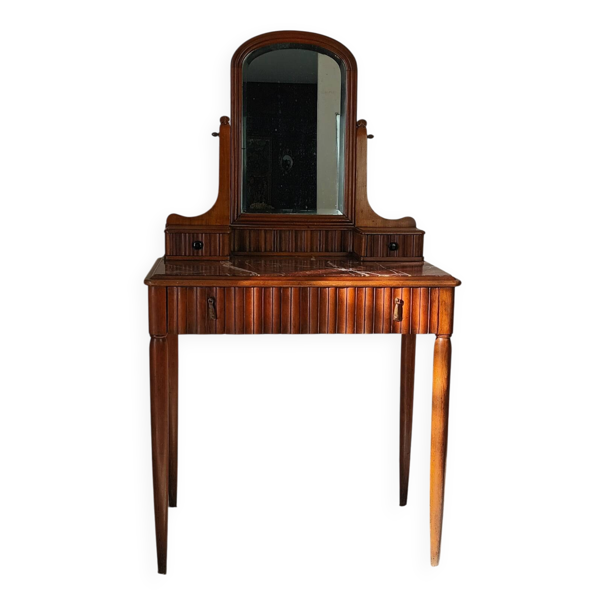 Retro cherry wood marble hairdresser