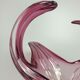 Bol murano verre violet blanc bol de fruits design
