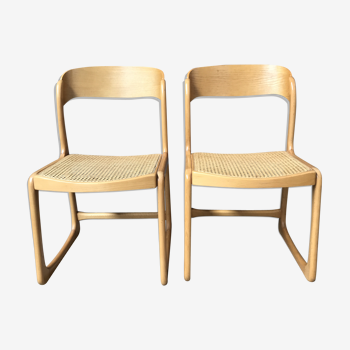 Lot de 2 chaises Baumann traîneau